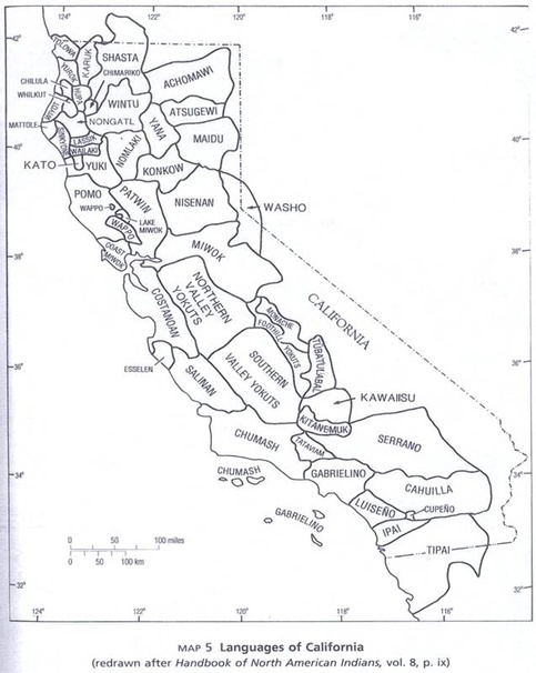 Map California Indian Languages