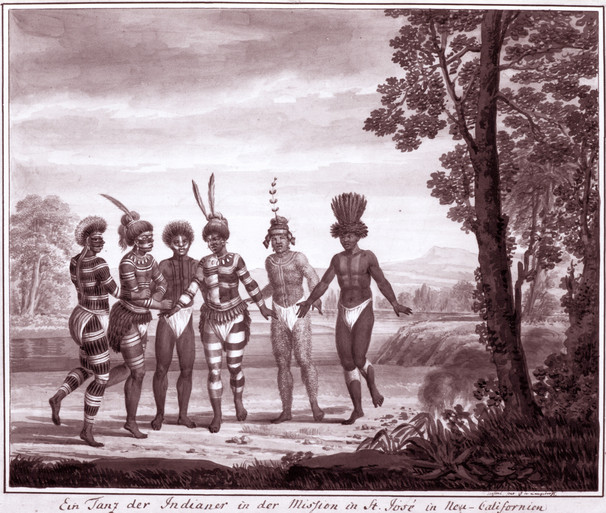 Muwekma Ohlone Indian Dancers at Mission Jose in Fremont, CA
Rezanov / Langsdorff Expedition, circa 1806