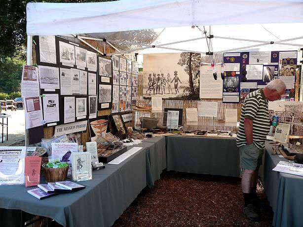 Muwekma Information and Cultural Exhibit Booth at the Bernal Rancho Family Fandango - 2008